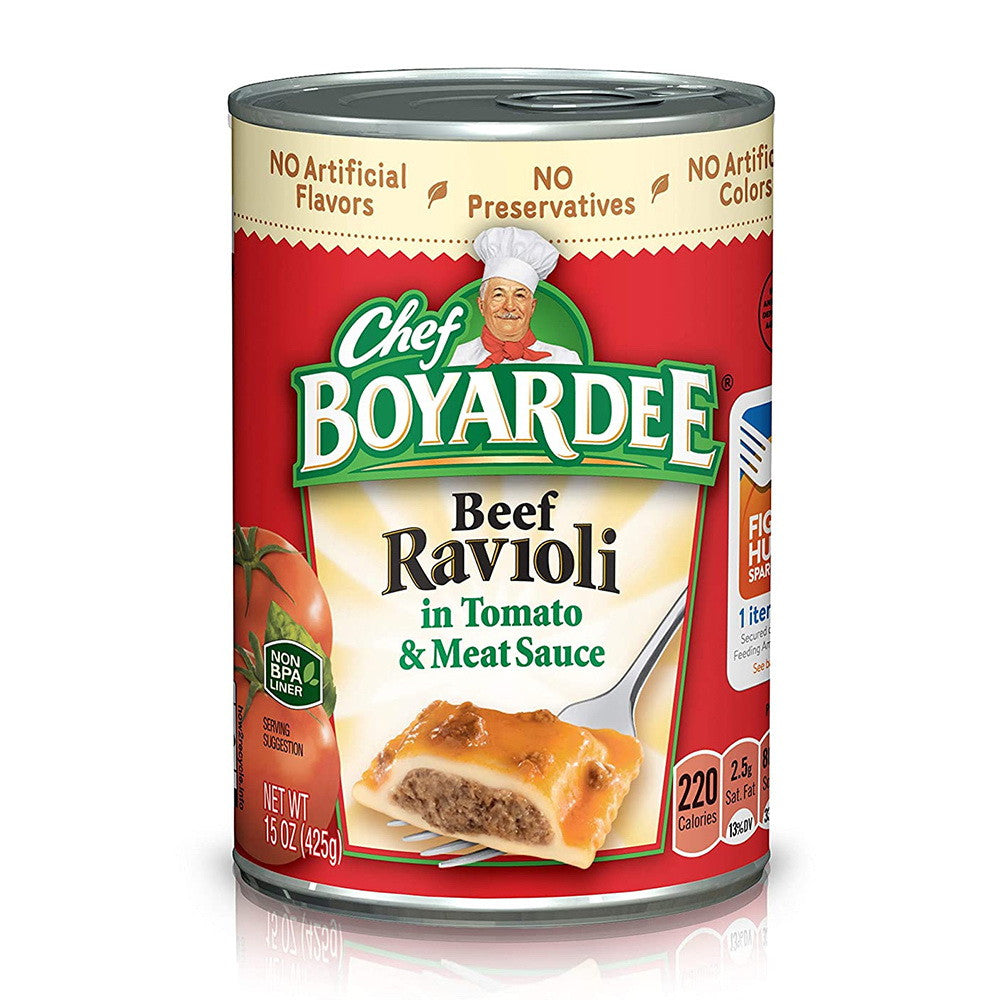 Chef Boyardee Beef Ravioli in Tomato and Meat Sauce, 15 Oz